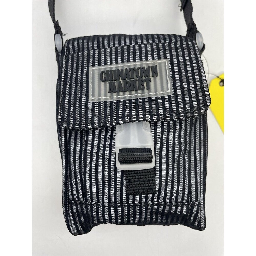 Chinatown Market Striped Small Reflective Accessory Cellphone Crossbody Mini Bag